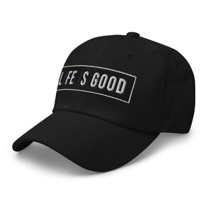Embroidered Baseball Cap - Adjustable - Life is Good Print