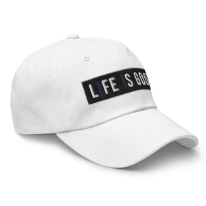 Embroidered Baseball Cap - Adjustable - Life is Good Print
