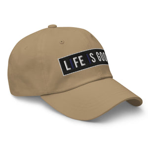 Embroidered Baseball Cap - Adjustable - Life is Good Print