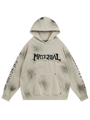 Men's Letter Graphic Long Sleeve Oversized Hoodie