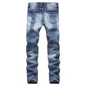 Stone Washed Ripped Skinny Jeans