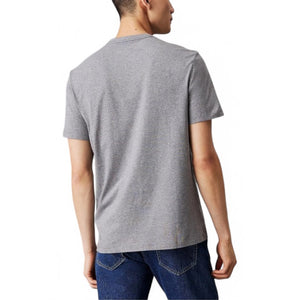 Calvin Klein Jeans Logo Graphic T-Shirt for Men – Classic Grey Crewneck Tee, Casual Designer Style