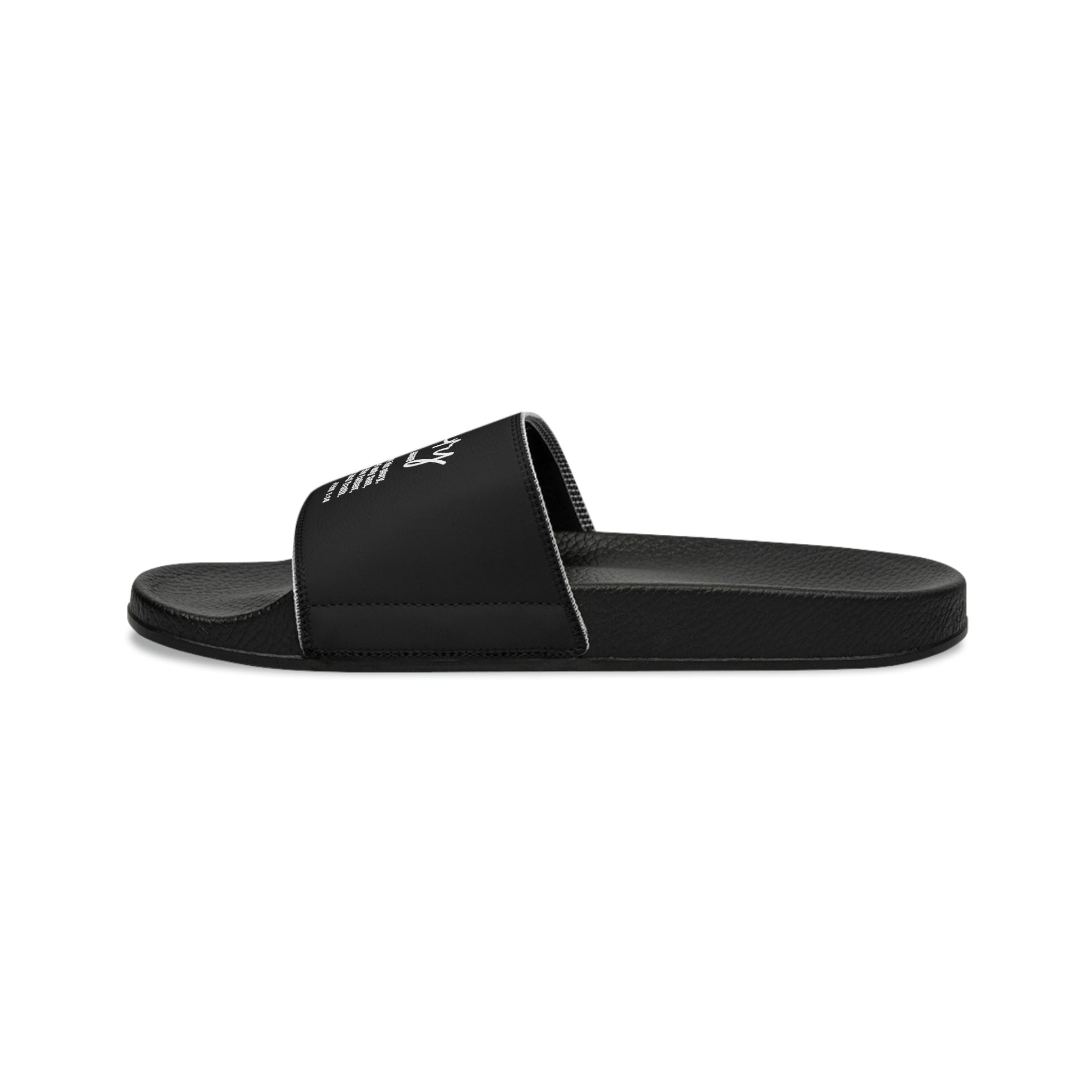 Mens Black Slide Sandals - Glory Christian Inspiration