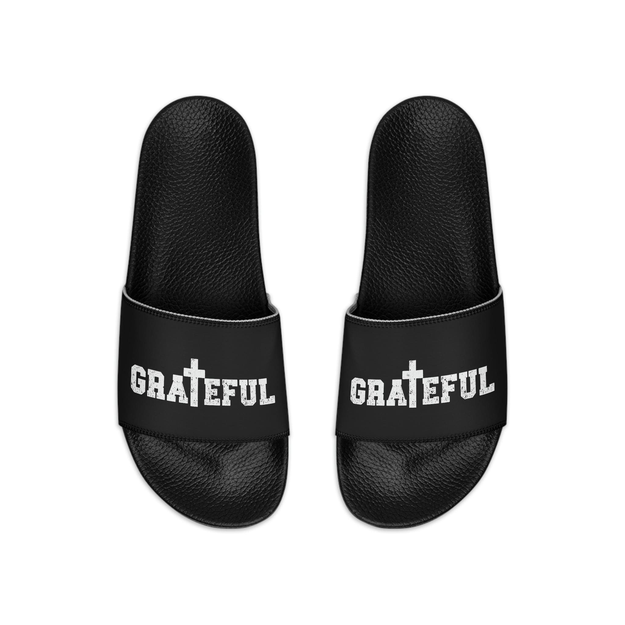 Men's  Grateful  Black Slides