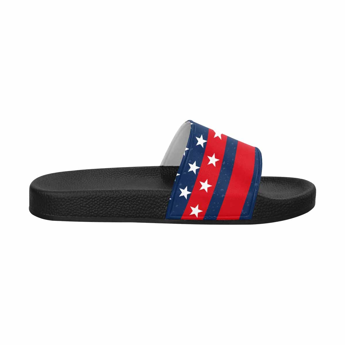 Mens Slide Sandals - Stars and Stripes Print
