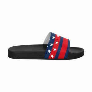 Mens Slide Sandals - Stars and Stripes Print