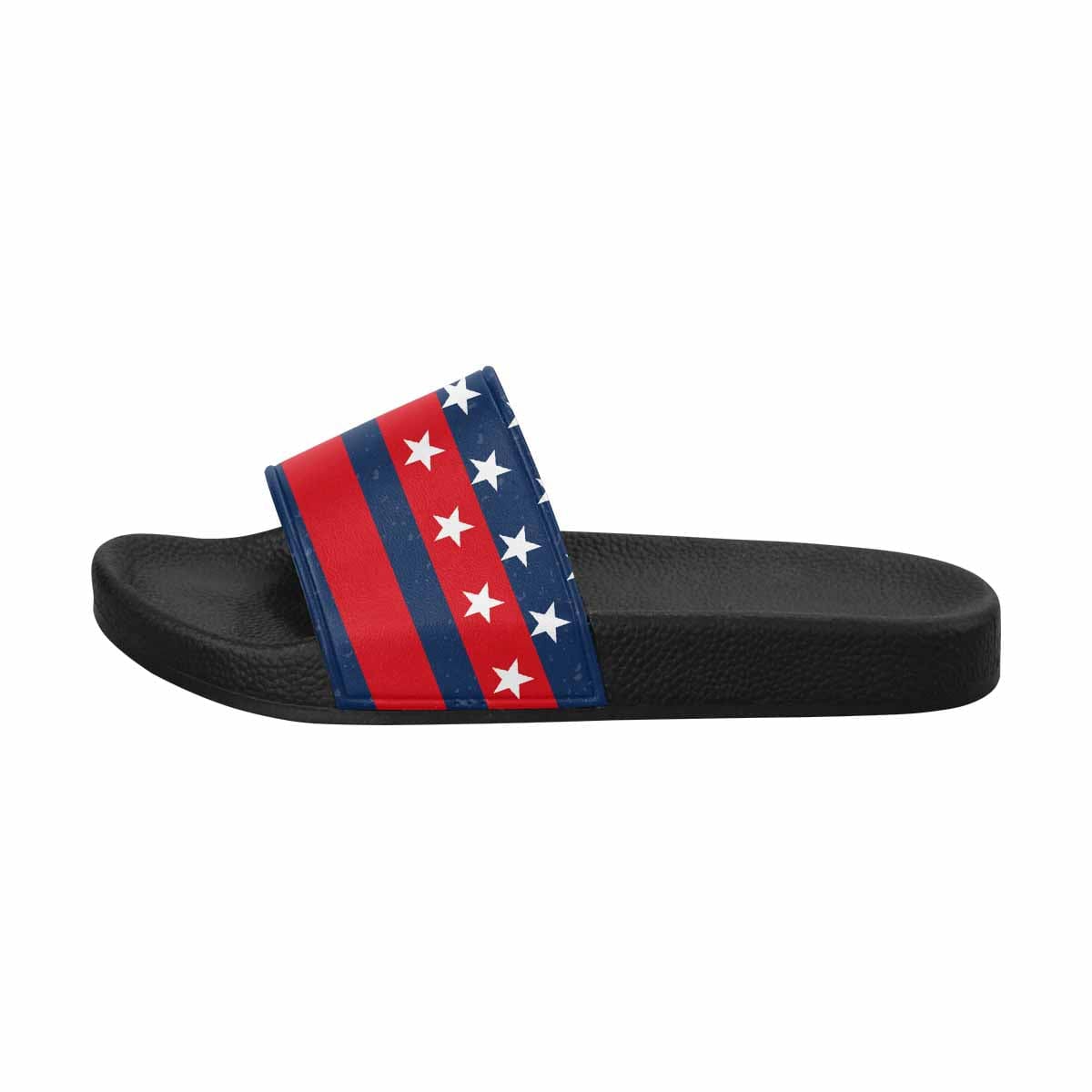 Mens Slide Sandals - Stars and Stripes Print
